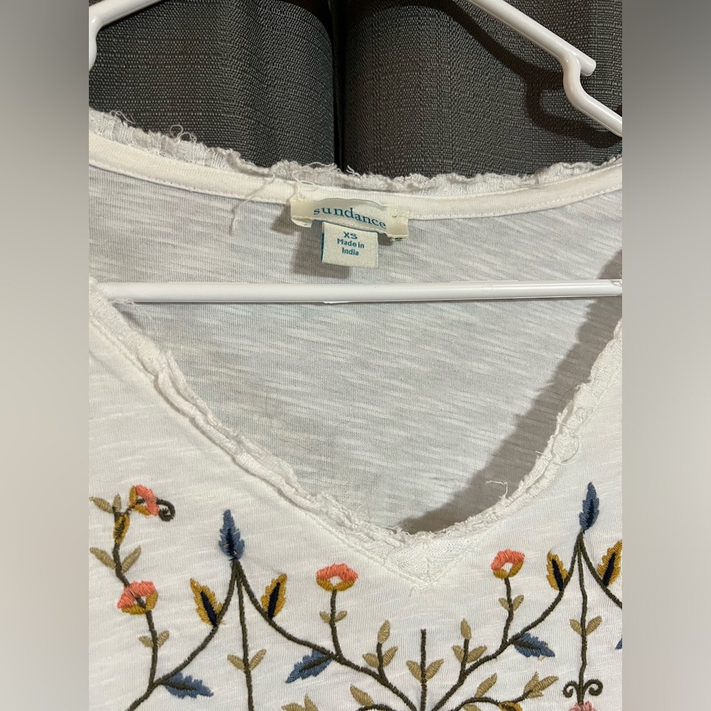 NWOT | S | Sundance Rustic Country Boho Embroidered Blouse with Beading Details - Picture 2 of 6